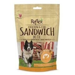 Chicken & Cod Sandwich Strips – Tavuk ve Morina Balığı Mini Sandviç Köpek Ödülü 80 g