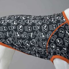 Lindodogs Funny Skull Köpek T-Shirt