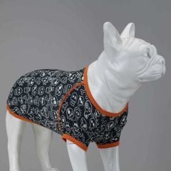 Funny Skull, Orta ve Büyük Irk Köpek Tshirt