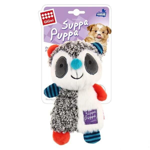 Suppa Puppa Sesli Peluş Rakun Köpek Oyuncağı 17cm