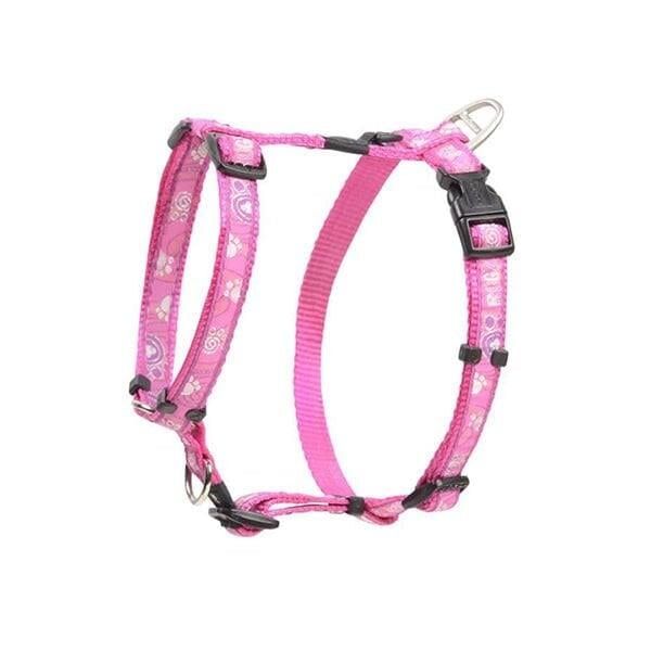 Pembe Pati Desenli Göğüs Tasması XL