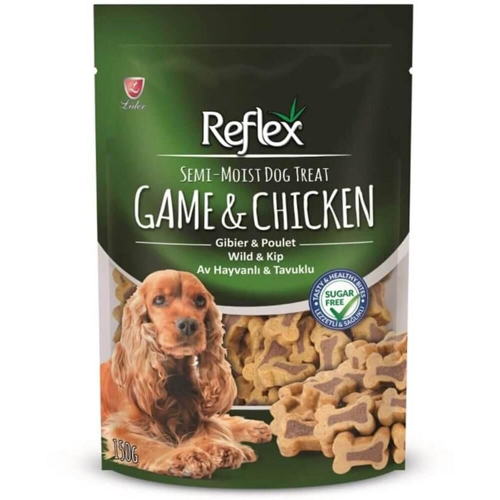 Semi-Moist Dog Treat Game & Chicken – Av Hayvanlı ve Tavuklu Yumuşak Köpek Ödül Maması 150 g