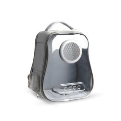 ELS Pet Havalandırmalı Şeffaf Kedi ve Köpek Taşıma Çantası | Sırt ve Omuz Kullanımlı