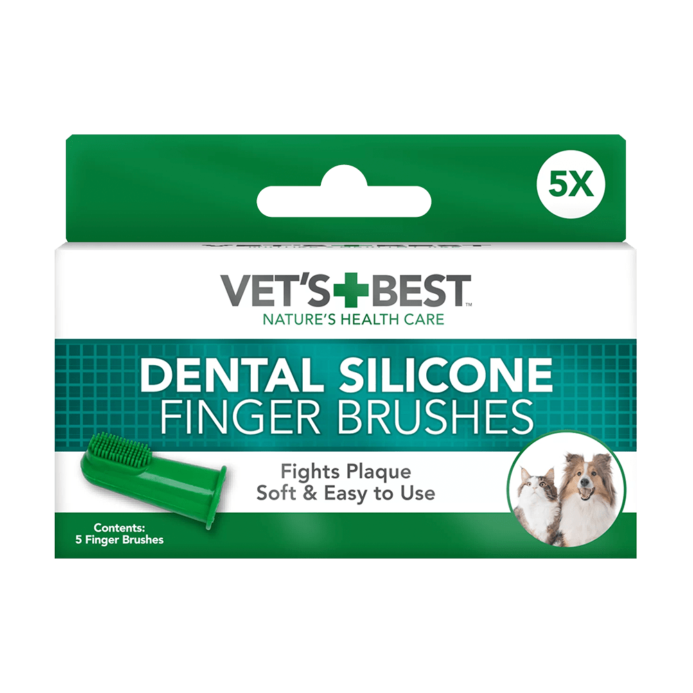 Vet’s Best Silikon Parmak Diş Fırçası – 5’li Set