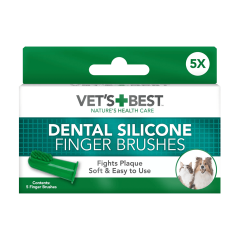 Vet’s Best Silikon Parmak Diş Fırçası – 5’li Set