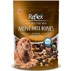 Semi-Moist Dog Treat Mini Mix Bones – Karışık Minik Kemik Şekilli Yumuşak Köpek Ödül Maması 150 g