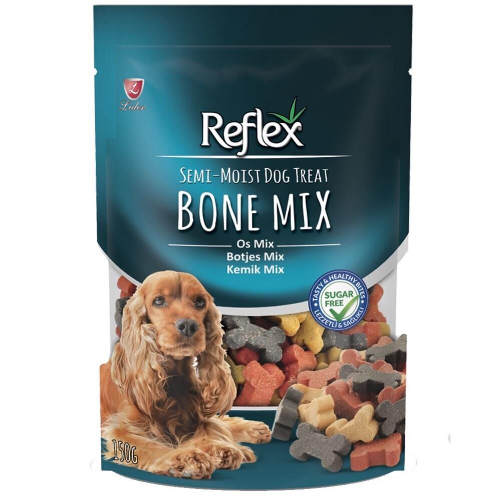 Semi-Moist Dog Treat Bone Mix – Karışık Kemik Şekilli Yumuşak Köpek Ödül Maması 150 g