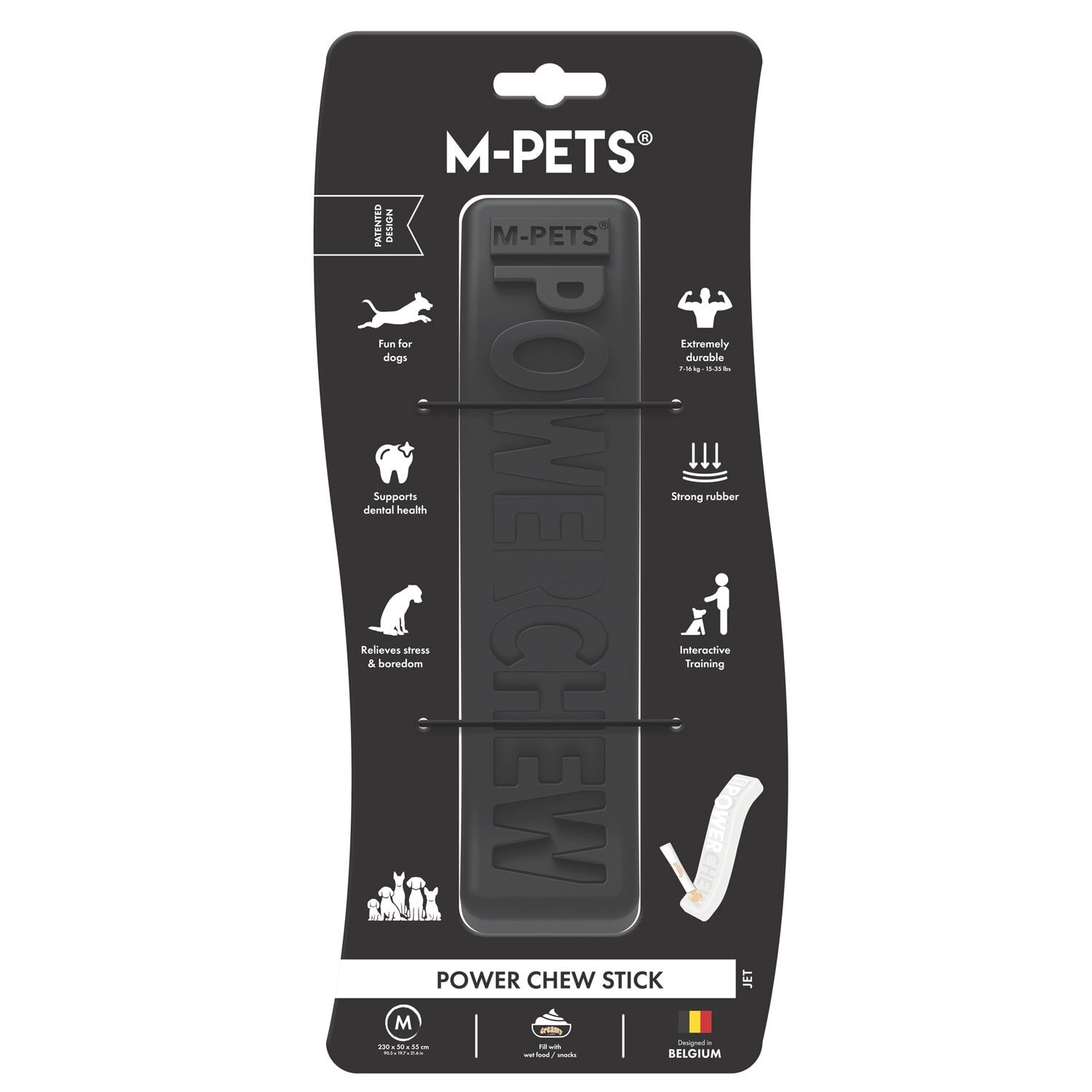 M-PETS POWER CHEW STİCK KAUÇUK KÖPEK OYUNCAĞI JET