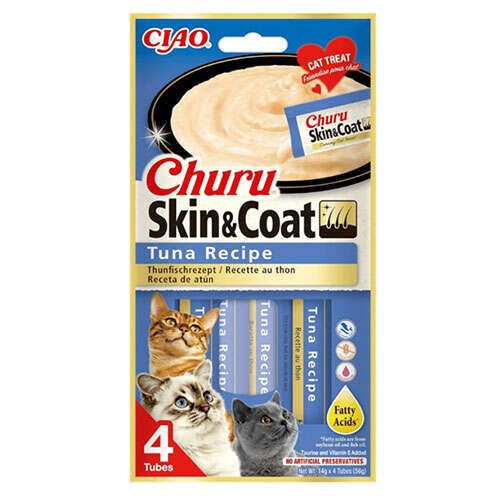 CİAO CHURU SKİN&COAT CİLT VE TÜY SAĞLIĞI TON BALIKLI ÖDÜL MAMASI 14GX4