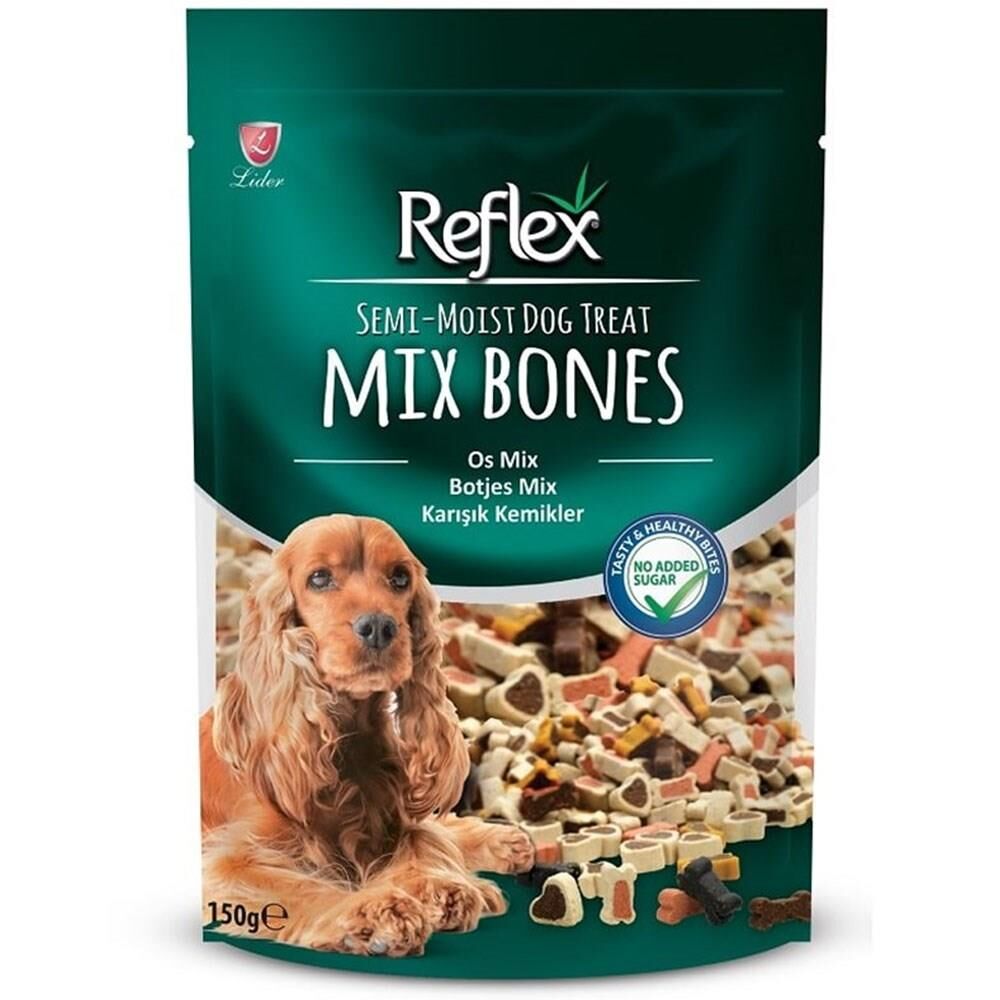 Semi-Moist Dog Mix Bones – Karışık Kemik Şekilli Yumuşak Köpek Ödül Maması 150 g