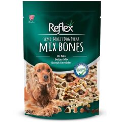 Semi-Moist Dog Mix Bones – Karışık Kemik Şekilli Yumuşak Köpek Ödül Maması 150 g