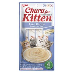 CİAO CHURU YAVRU KEDİLER İÇİN TUNA BALIKLI KREMA ÖDÜL MAMASI 14GRX4