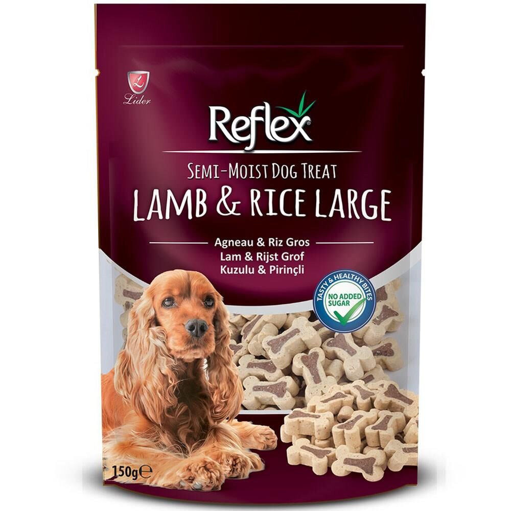 Semi-Moist Dog Treat Lamb & Rice Large – Kuzu ve Pirinçli Büyük Yumuşak Köpek Ödül Maması 150 g