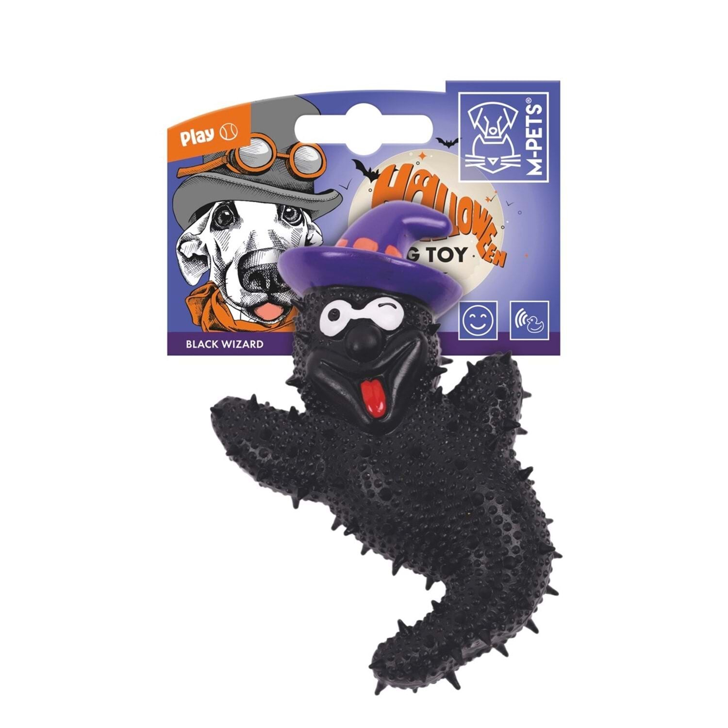 M-PETS HALLOWEEN BLACK WİZARD KÖPEK OYUNCAĞI