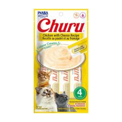 CİAO CHURU CREAM TAVUKLU VE PEYNİRLİ KEDİ ÖDÜL KREMASI 4 X 14 GR