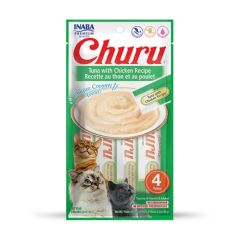 CİAO CHURU CREAM TON BALIKLI VE TAVUKLU KEDİ ÖDÜL KREMASI 4 X 14 GR