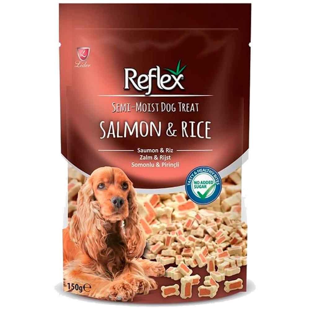 Semi-Moist Dog Treat Salmon & Rice – Somon ve Pirinçli Kemik Şeklinde Yumuşak Köpek Ödül Maması 150 g