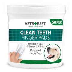 Vet’s Best Diş Temizleme Parmak Pedi – 50’li