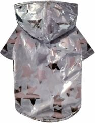 PawStar Mavi Stars Büyük Irk Köpek Yağmurluğu