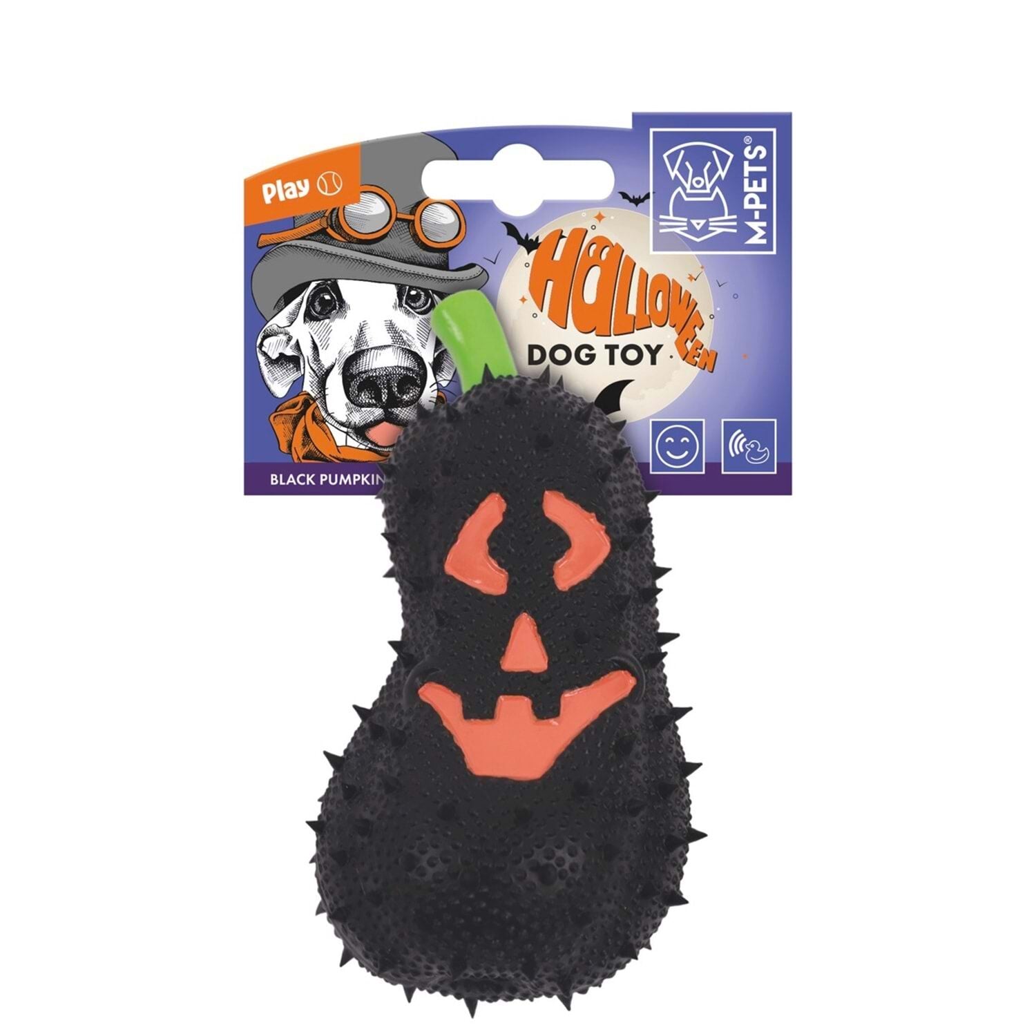 M-PETS HALLOWEEN BLACK PUMPKIN KÖPEK OYUNCAĞI