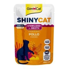 GIMCAT SHINY CAT POUCH STERIL KISIR TAVUK 70GR