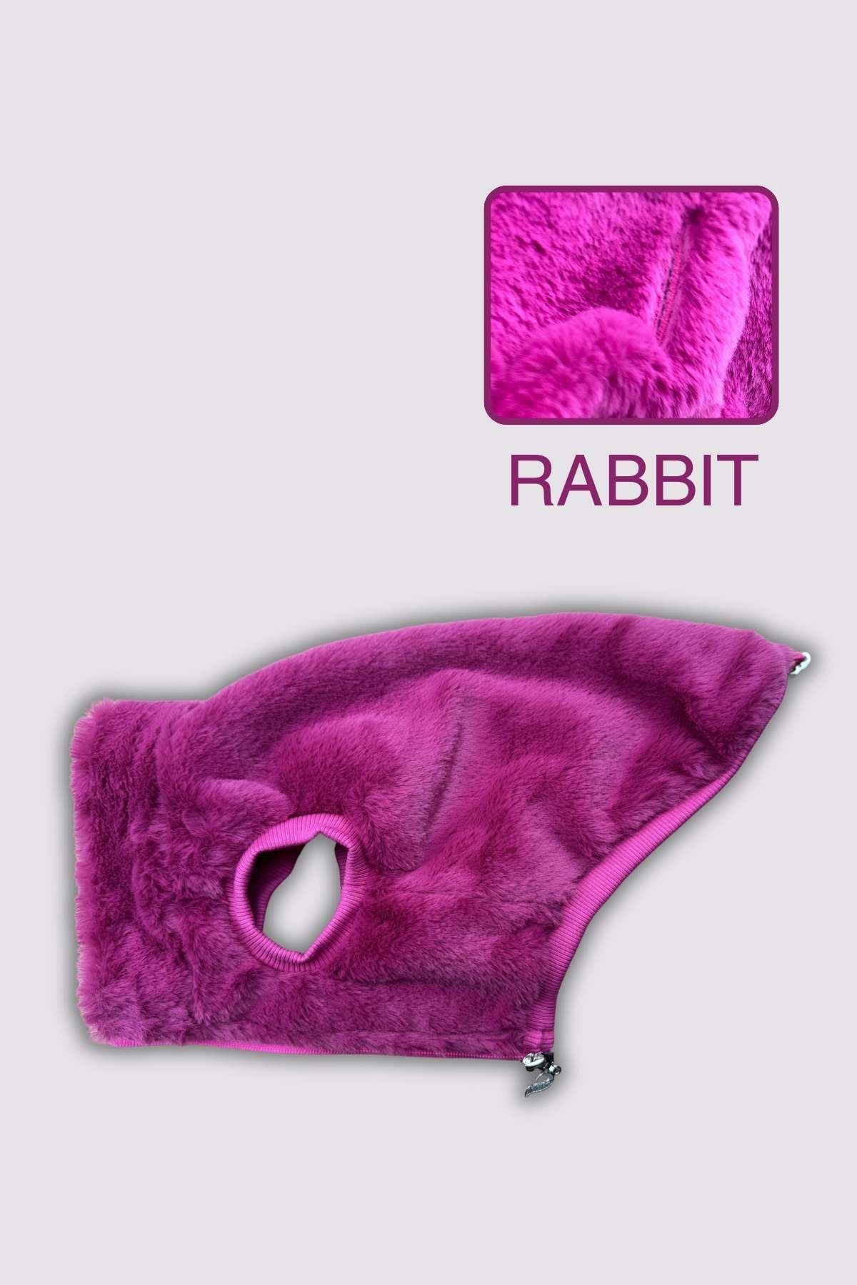 Salya Fuşya Peluş Köpek Yeleği (Large)