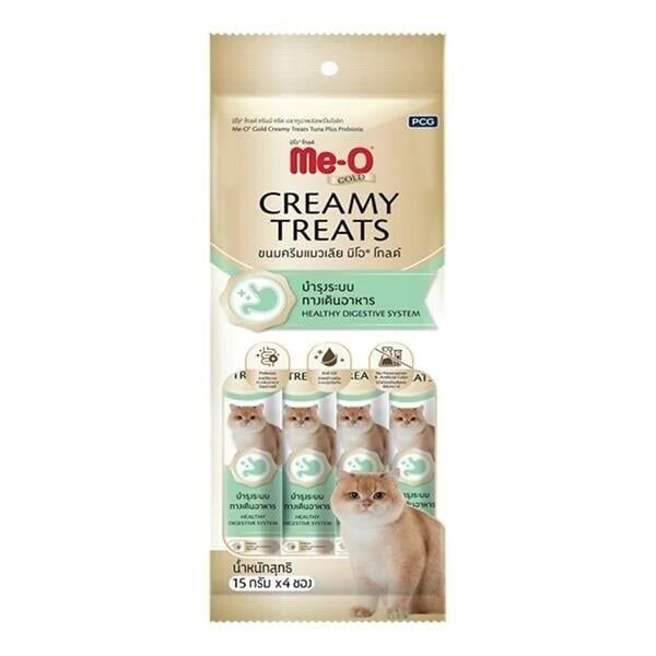 ME-O GOLD CREAMY TREATS TON BAL.İLAVE PROBİYOTİK 4X15GR