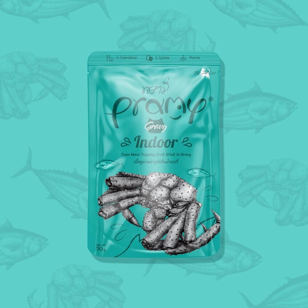 Sos İçinde Yengeç Çubuklu ve Ton Balıklı Yetişkin Kedi Maması 70 Gr