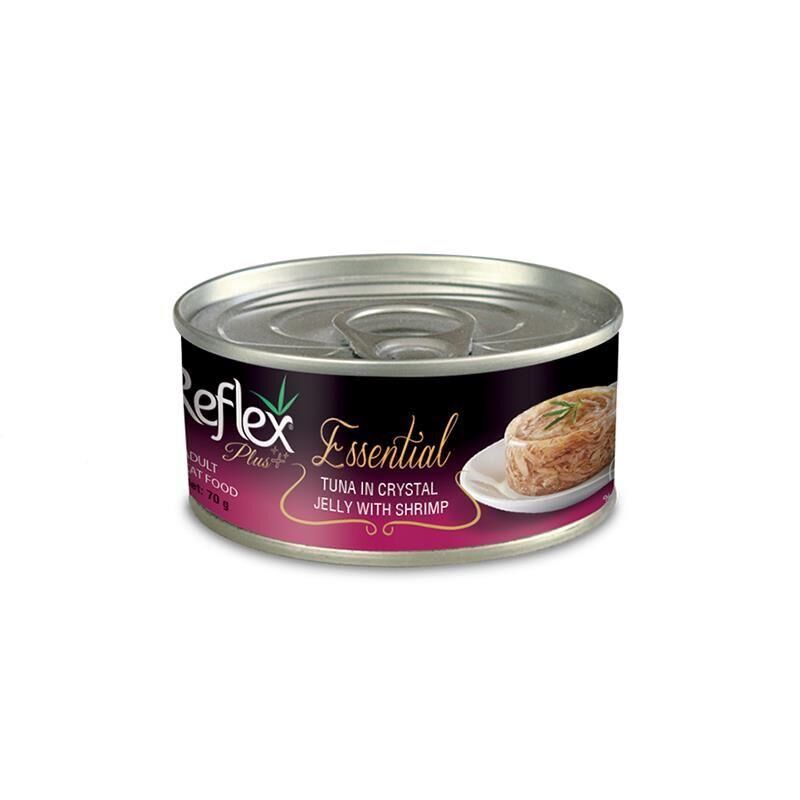 Essential Tuna in Crystal Jelly with Shrimp Ton Balıklı ve Karidesli Jel Yetişkin Kedi Konservesi 70 Gr