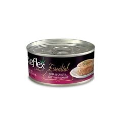 Essential Tuna in Crystal Jelly with Shrimp Ton Balıklı ve Karidesli Jel Yetişkin Kedi Konservesi 70 Gr