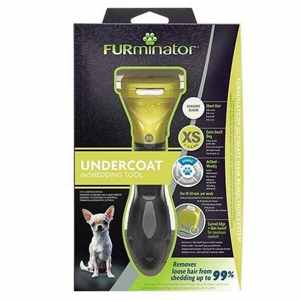 Furminator Köpek Tarağı - Kısa Tüylü Küçük Irk Köpekler için - XS