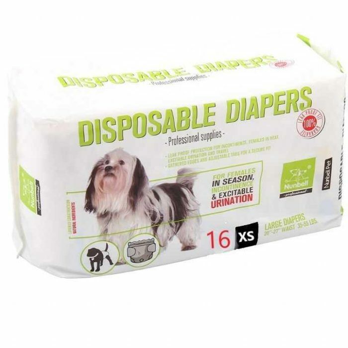 Nunbell Köpek Alt Bağlama Bezi (10'lu XS Boy)