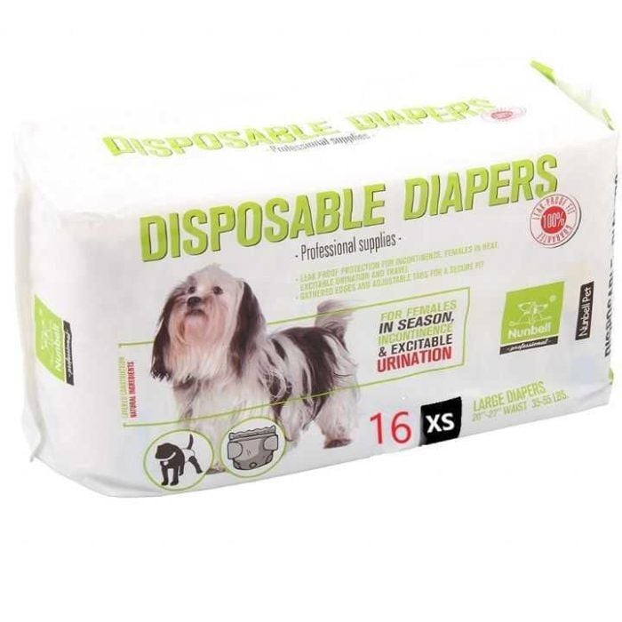 Nunbell Köpek Alt Bağlama Bezi (10'lu XS Boy)