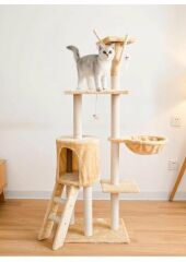 Zampa Alaska Lükx Kedi Tırmalama Ağacı (138 x 48 CM)