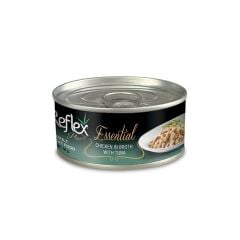 Essential Chicken in Broth with Tuna Tavuklu ve Ton Balıklı Yetişkin Kedi Konservesi 70 Gr