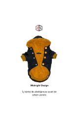 Salya CD Siyah Mont İç Kürklü Köpek Kıyafeti