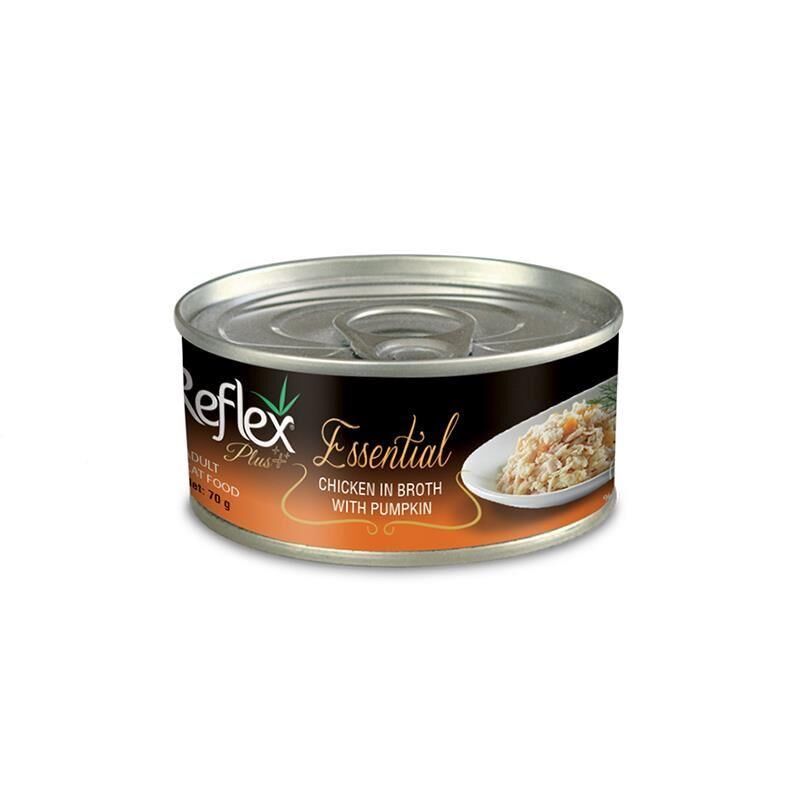 Essential Chicken in Broth with Pumpkin Tavuklu ve Balkabaklı Yetişkin Kedi Konservesi 70 Gr