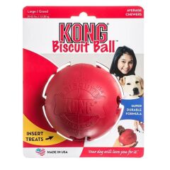 KONG Biscuit Ball Top Şeklinde Köpek Oyuncağı L