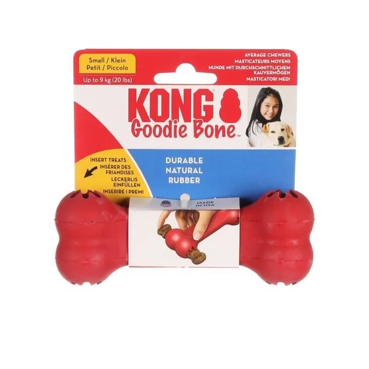 KONG Goodie Bone Kemik Şeklinde Çok Amaçlı Köpek Oyuncağı S