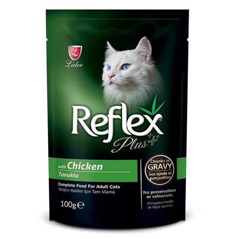 Tavuklu Sos İçinde Parça Etli Konserve Kedi Maması 100 Gr