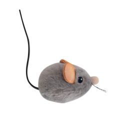 PETSTAGE Squeak Squeak Mouse Plush Kedi Oyuncağı - Gri