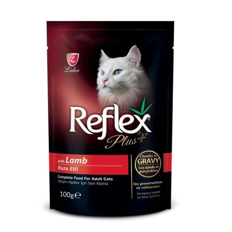 Kuzulu Sos İçinde Et Parçacıklı Pouch Yetişkin Kedi Yaş Maması 100 Gr