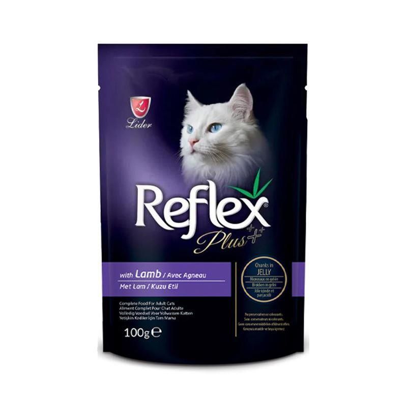 Kuzu Etli Jöle İçinde Et Parçacıklı Yetişkin Kedi Yaş Maması 100 Gr