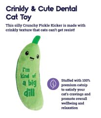 PETSTAGE Crunchy Pickle Kicker Grn - 70379M Kedi Oyuncağı