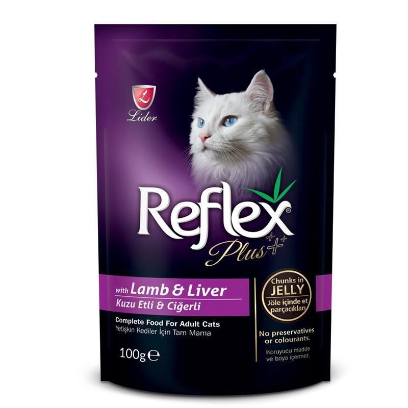 Kuzu Etli Ve Cigerli Pouch Yetişkin Kedi Yaş Maması 100 Gr