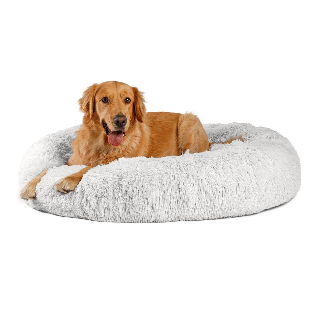 PETSTAGE Donut Shag Frost Köpek Yatağı 76,2 x 76,2 cm