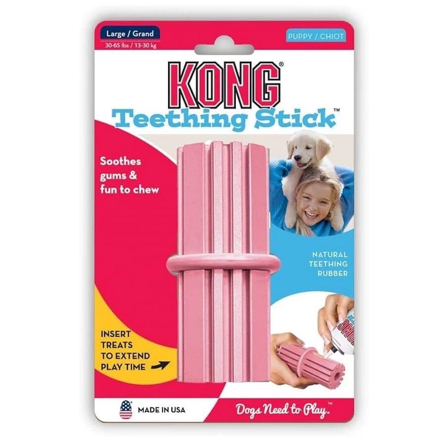 KONG Puppy Teething Stick Diş Temizliği Sağlayan Çok Amaçlı Yavru Köpek Oyuncağı S