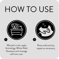 Animology White Wash Beyaz Tüylü Köpek Şampuanı 250 ml