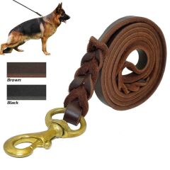 Doggie Yağlı Derili Köpek Eğitim Gezdirme Yağlıkahve 1,1X150Cm