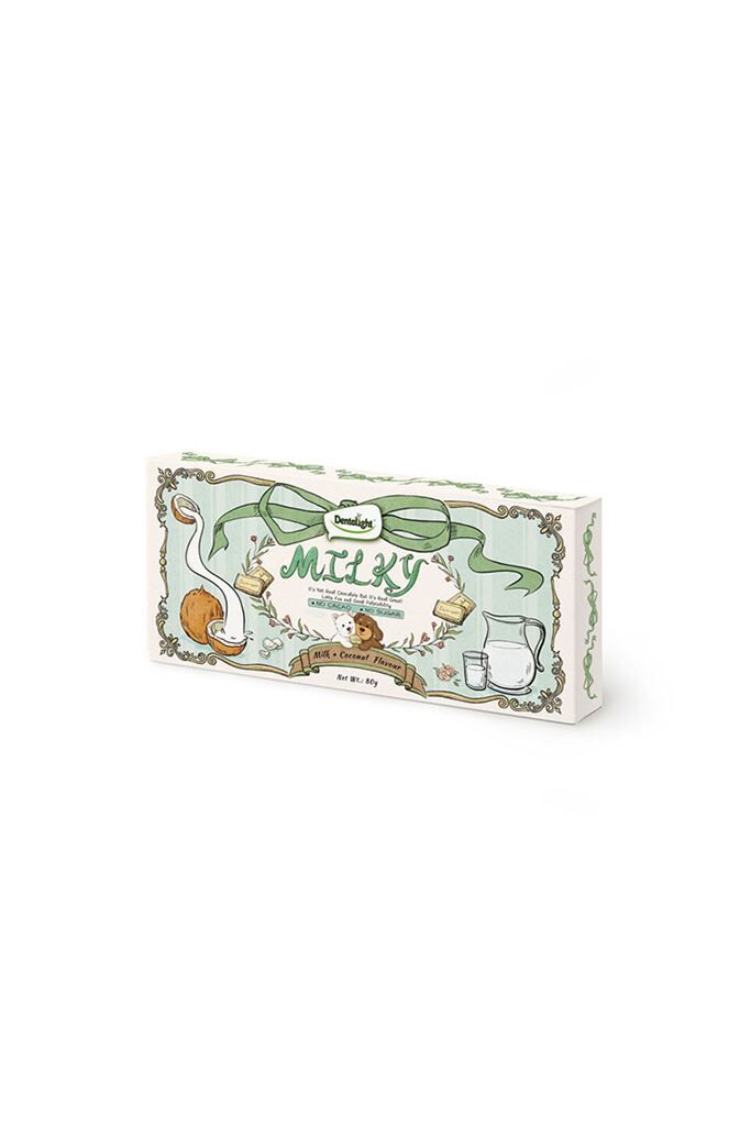 DENTALIGHT MILKY DOGGY CHOCO BAR-MILK+COCONUT FLAVOUR